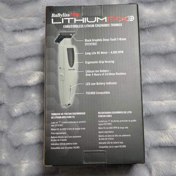 BaBylissPRO Limited Edition Trimmer - Silver and Black - Picture 2 of 3
